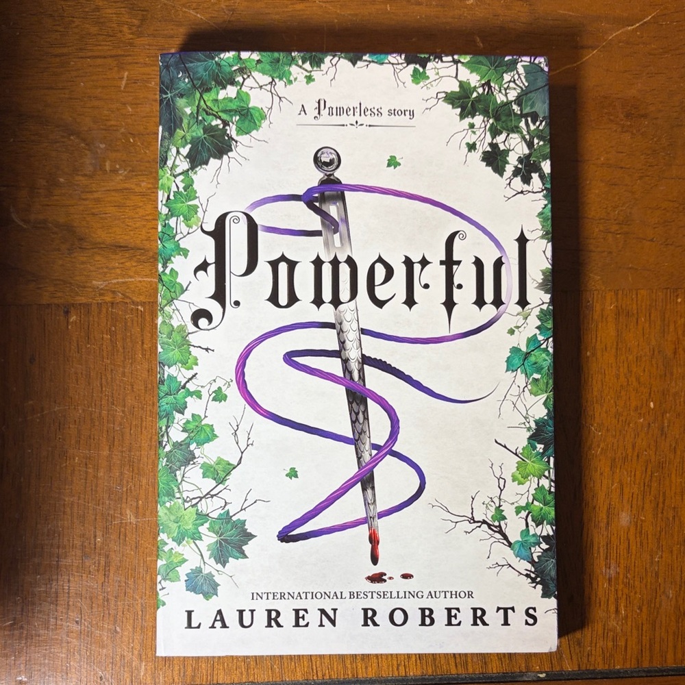 UK Waterstones Special Edition Sprayed Edges Powerful by Lauren Roberts Book
